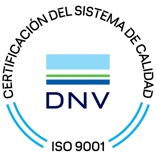 certificado del sistema de calidad DNV ISO 9001